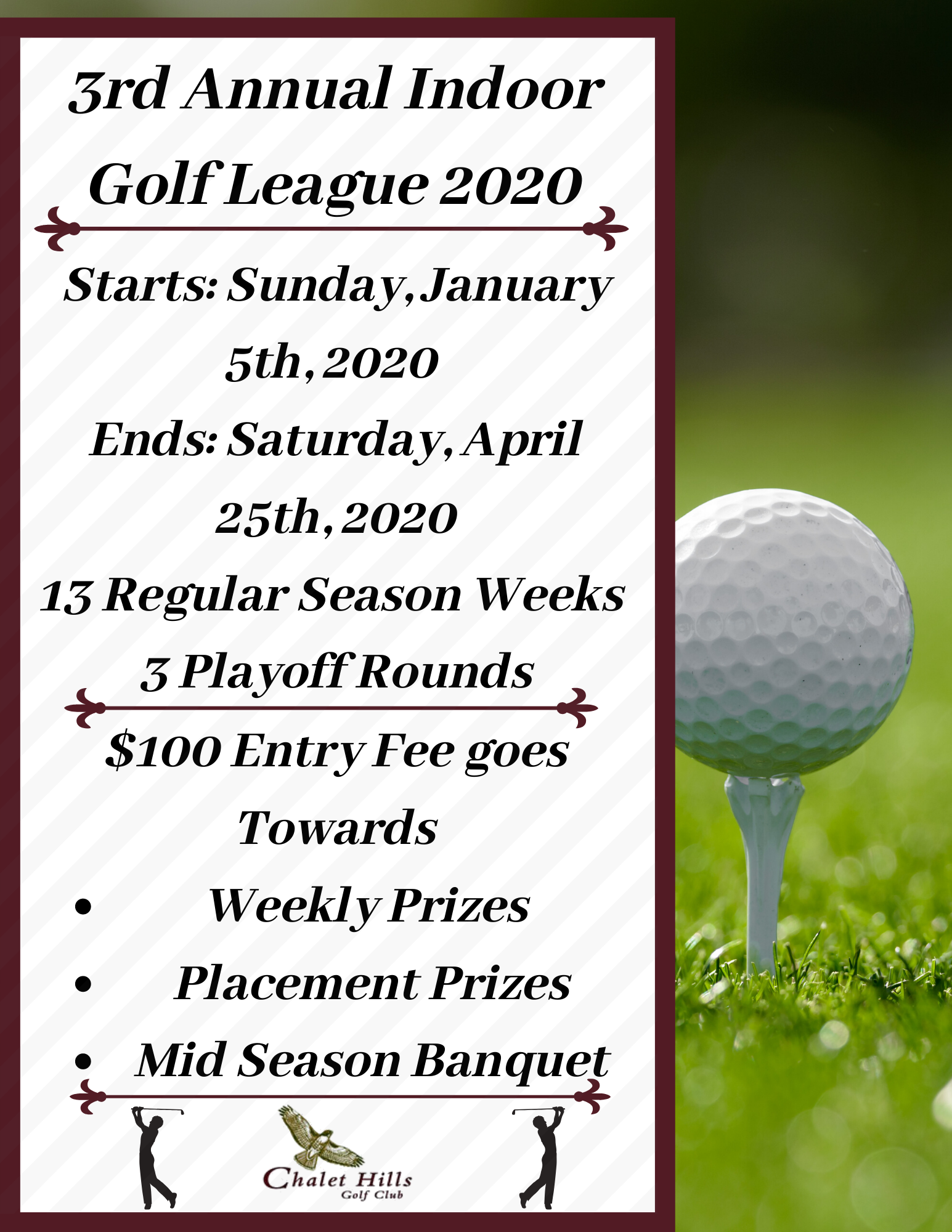 Winter Golf League Chalet Hills Golf Club