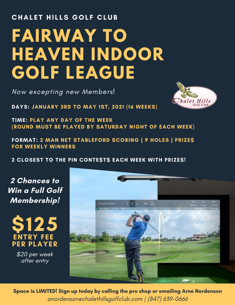 Winter Golf League Chalet Hills Golf Club