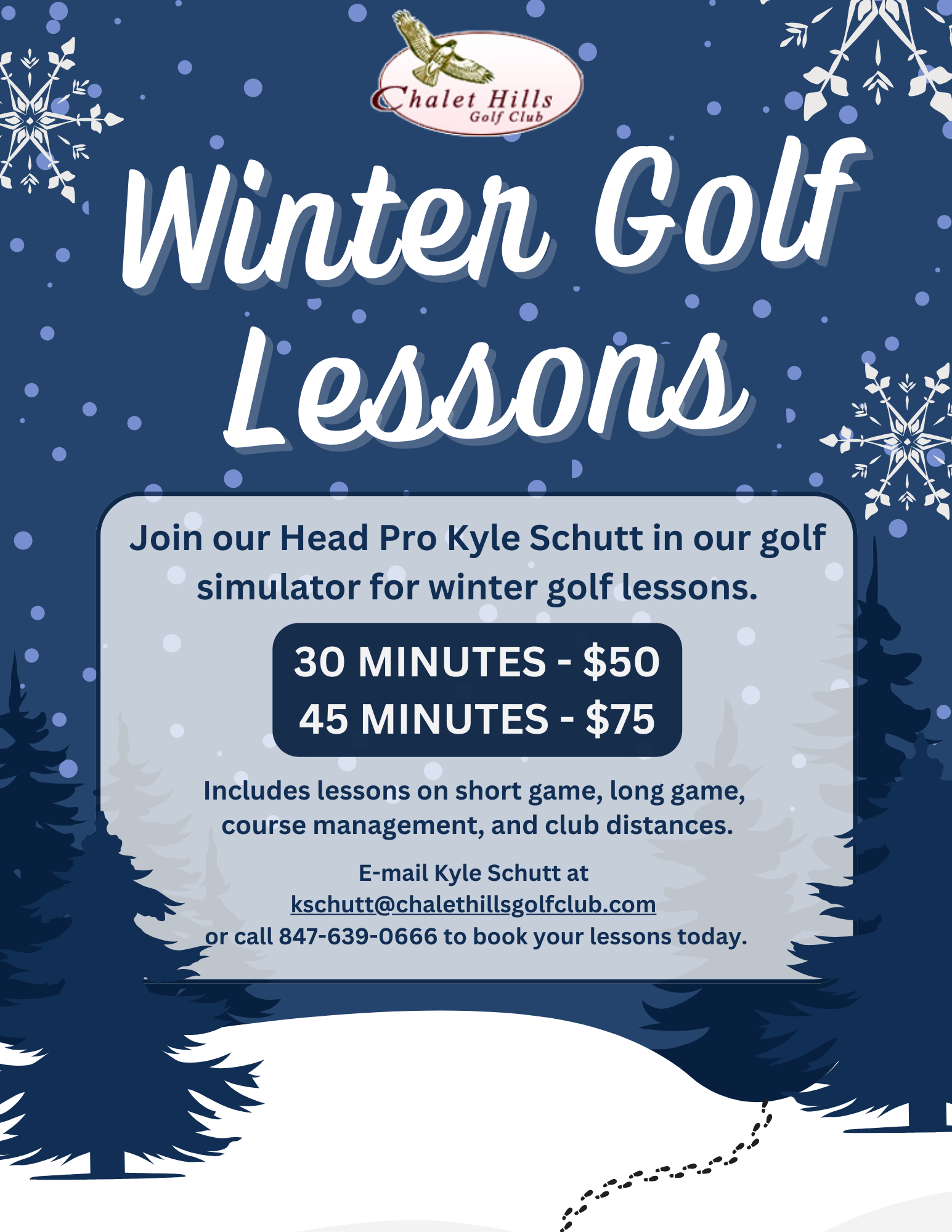 Lessons Chalet Hills Golf Club