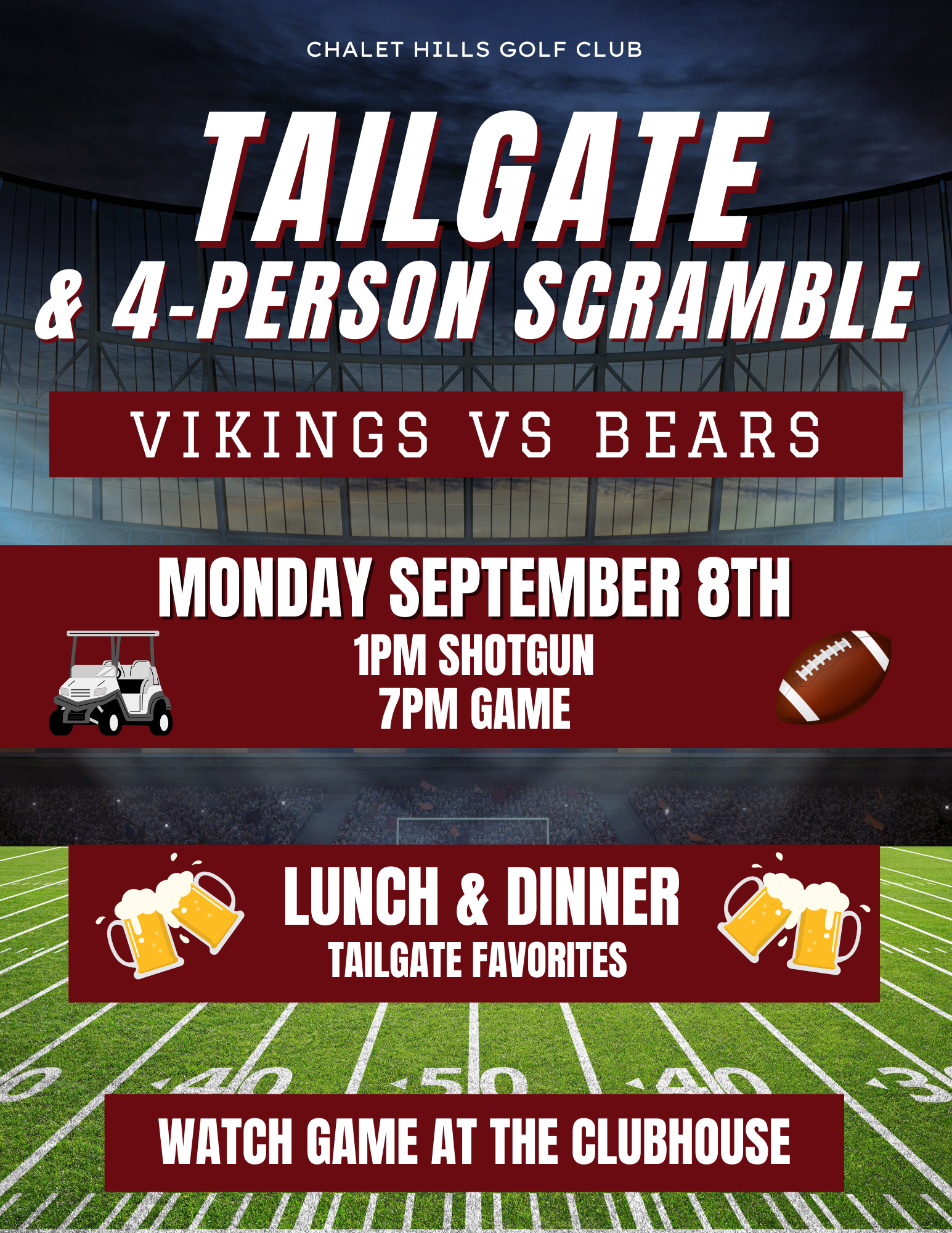 Tailgate & 4-person scramble